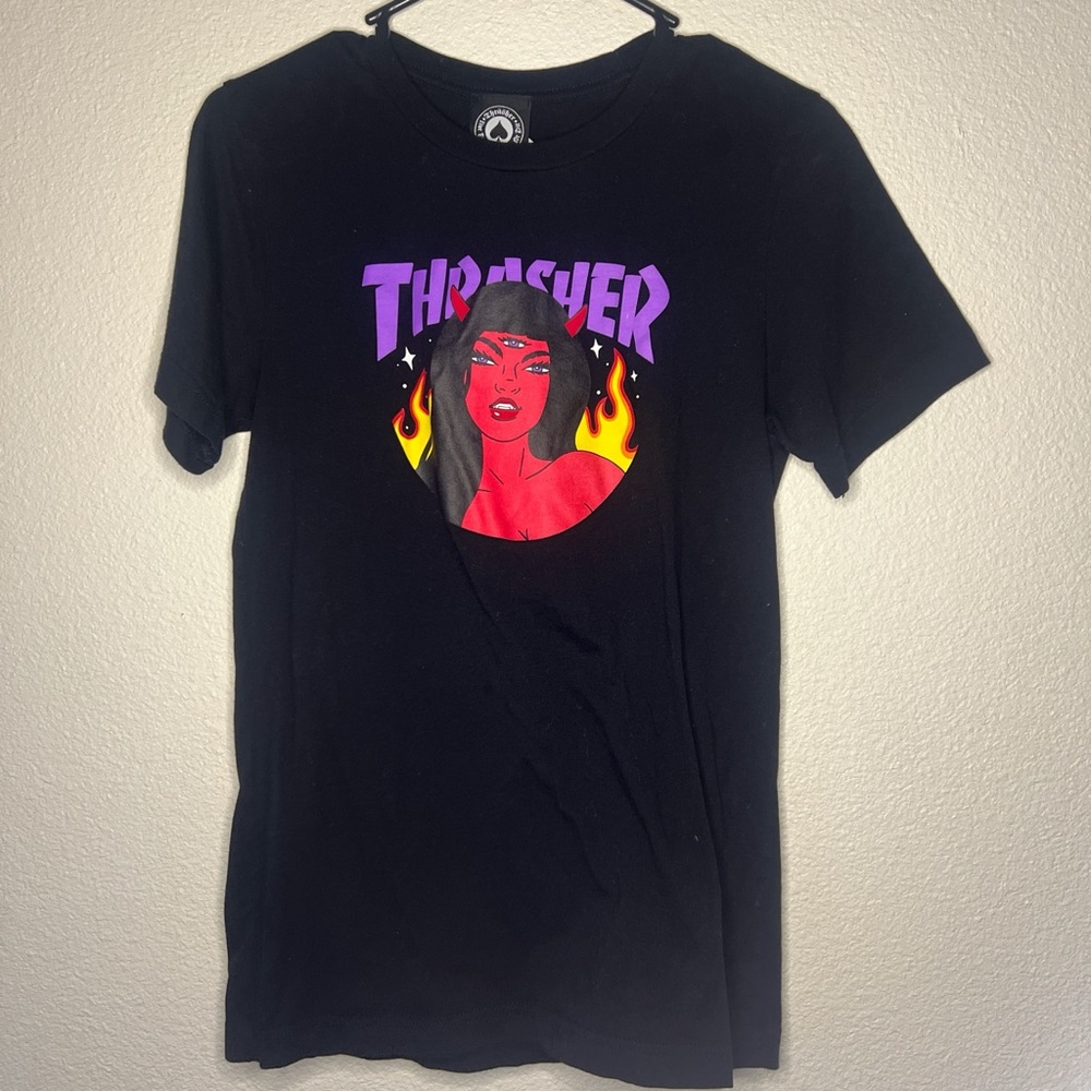 Thrasher Black San Francisco Tee